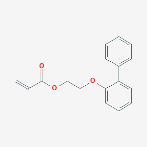 molecular formula C17H16O3 B011907 2-([1,1'-Biphenyl]-2-yloxy)ethyl acrylate CAS No. 91442-24-9