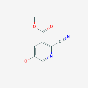 molecular formula C9H8N2O3 B11907235 Methyl 2-cyano-5-methoxynicotinate CAS No. 1353101-02-6