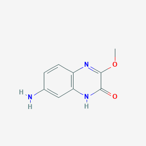 molecular formula C9H9N3O2 B11907322 7-Amino-3-methoxyquinoxalin-2-ol CAS No. 69904-12-7