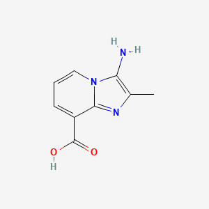 molecular formula C9H9N3O2 B11907345 3-Amino-2-methylimidazo[1,2-a]pyridine-8-carboxylic acid 