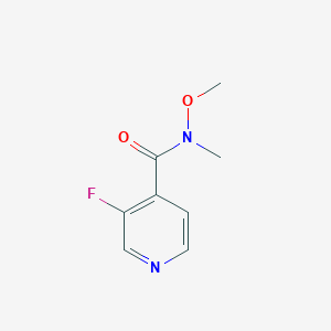 3-Fluoro-N-methoxy-N-methylisonicotinamide