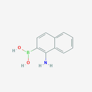 molecular formula C10H10BNO2 B11907486 1-Aminonaphthalene-2-boronic acid 