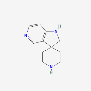 molecular formula C11H15N3 B11907512 1',2'-Dihydrospiro[piperidine-4,3'-pyrrolo[3,2-C]pyridine] 