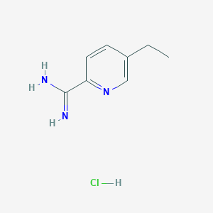 molecular formula C8H12ClN3 B11907562 5-Ethylpicolinimidamide hydrochloride CAS No. 1179361-64-8