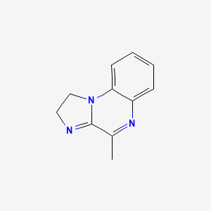 molecular formula C11H11N3 B11907564 4-Methyl-1,2-dihydroimidazo[1,2-a]quinoxaline CAS No. 30466-55-8