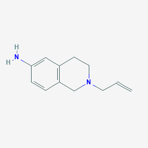 molecular formula C12H16N2 B11907581 6-Isoquinolinamine, 1,2,3,4-tetrahydro-2-(2-propenyl)- CAS No. 653604-86-5