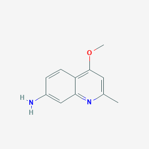 molecular formula C11H12N2O B11907583 4-Methoxy-2-methylquinolin-7-amine 