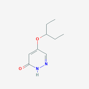 molecular formula C9H14N2O2 B11907590 5-(pentan-3-yloxy)pyridazin-3(2H)-one CAS No. 1346697-80-0