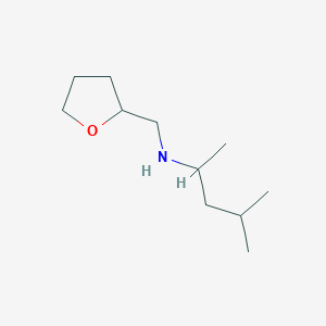 molecular formula C11H23NO B11907599 (4-Methylpentan-2-yl)[(oxolan-2-yl)methyl]amine 