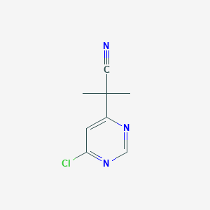 2-(6-Chloropyrimidin-4-yl)-2-methylpropanenitrile