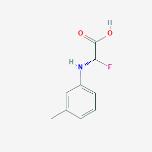 (S)-2-Fluoro-2-(m-tolylamino)acetic acid