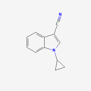 molecular formula C12H10N2 B11907622 1-Cyclopropyl-1H-indole-3-carbonitrile 