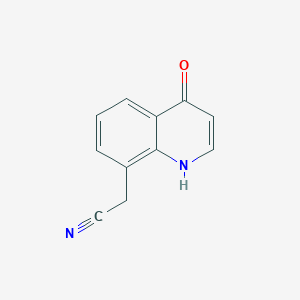 4-Hydroxyquinoline-8-acetonitrile