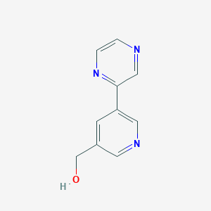 molecular formula C10H9N3O B11907643 (5-(Pyrazin-2-yl)pyridin-3-yl)methanol CAS No. 1346687-26-0