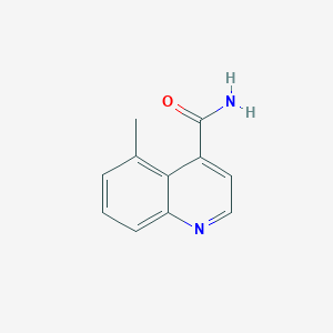 molecular formula C11H10N2O B11907653 5-Methylquinoline-4-carboxamide 