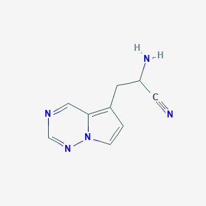 2-Amino-3-{pyrrolo[2,1-f][1,2,4]triazin-5-yl}propanenitrile