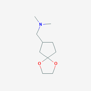 N,N-Dimethyl-1-(1,4-dioxaspiro[4.4]nonan-7-yl)methanamine