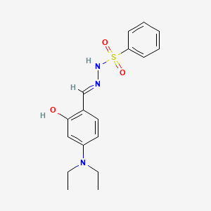 N'-[4-(diethylamino)-2-hydroxybenzylidene]benzenesulfonohydrazide