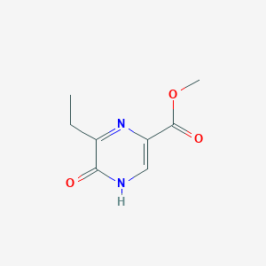 molecular formula C8H10N2O3 B11908170 Methyl 6-ethyl-5-oxo-4,5-dihydropyrazine-2-carboxylate 