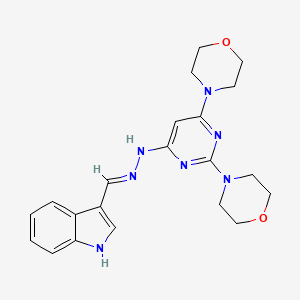 1H-indole-3-carbaldehyde (2,6-dimorpholin-4-ylpyrimidin-4-yl)hydrazone