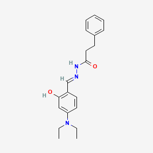N'-[4-(diethylamino)-2-hydroxybenzylidene]-3-phenylpropanohydrazide