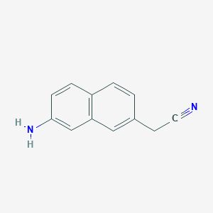 2-(7-Aminonaphthalen-2-yl)acetonitrile