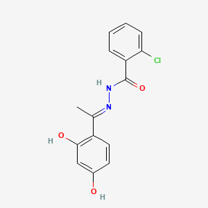 2-chloro-N'-[1-(2,4-dihydroxyphenyl)ethylidene]benzohydrazide