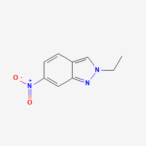 molecular formula C9H9N3O2 B11908632 2H-Indazole, 2-ethyl-6-nitro- CAS No. 65642-29-7