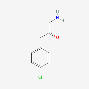 molecular formula C9H10ClNO B11908674 1-Amino-3-(4-chlorophenyl)propan-2-one 