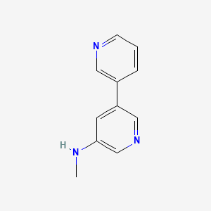 molecular formula C11H11N3 B11908676 N-Methyl-[3,3'-bipyridin]-5-amine CAS No. 1245643-81-5