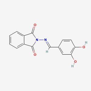 molecular formula C15H10N2O4 B1190869 2-[(3,4-dihydroxybenzylidene)amino]-1H-isoindole-1,3(2H)-dione 