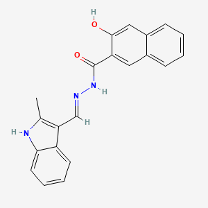 3-hydroxy-N'-[(2-methyl-1H-indol-3-yl)methylene]-2-naphthohydrazide