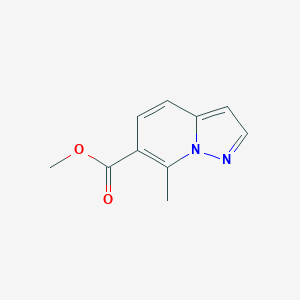 molecular formula C10H10N2O2 B11908730 Methyl 7-methylpyrazolo[1,5-a]pyridine-6-carboxylate 