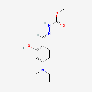 molecular formula C13H19N3O3 B1190875 Methyl 2-[4-(diethylamino)-2-hydroxybenzylidene]hydrazinecarboxylate 