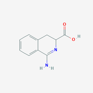 molecular formula C10H10N2O2 B11908819 1-amino-3,4-dihydroisoquinoline-3-carboxylic Acid CAS No. 758726-16-8