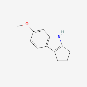 molecular formula C12H13NO B11908863 6-Methoxy-1,2,3,4-tetrahydrocyclopenta[b]indole CAS No. 327021-89-6