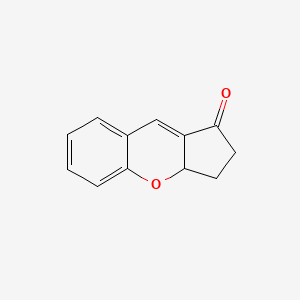 molecular formula C12H10O2 B11908889 Cyclopenta[b][1]benzopyran-1(2H)-one, 3,3a-dihydro- CAS No. 544693-27-8