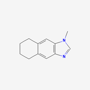 molecular formula C12H14N2 B11908900 1-Methyl-5,6,7,8-tetrahydro-1H-naphtho[2,3-d]imidazole 