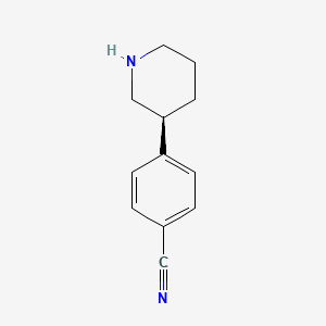 (S)-4-(Piperidin-3-yl)benzonitrile