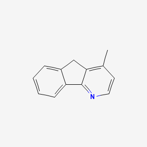 molecular formula C13H11N B11908905 4-Methyl-5H-indeno[1,2-b]pyridine CAS No. 64292-01-9