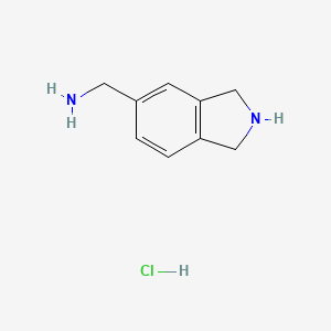 molecular formula C9H13ClN2 B11908919 Isoindolin-5-ylmethanamine hydrochloride 