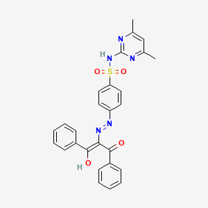 4-[2-(1-benzoyl-2-oxo-2-phenylethylidene)hydrazino]-N-(4,6-dimethylpyrimidin-2-yl)benzenesulfonamide