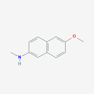 molecular formula C12H13NO B11908931 6-methoxy-N-methylnaphthalen-2-amine 