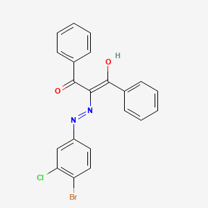 2-[2-(4-Bromo-3-chlorophenyl)hydrazinylidene]-1,3-diphenylpropane-1,3-dione