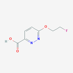 molecular formula C7H7FN2O3 B11908964 6-(2-Fluoroethoxy)pyridazine-3-carboxylic acid 