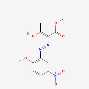 Ethyl 2-({2-hydroxy-5-nitrophenyl}hydrazono)-3-oxobutanoate