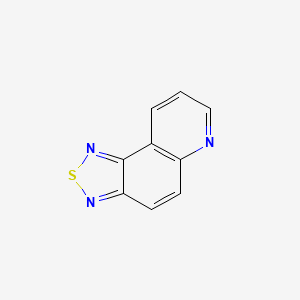 molecular formula C9H5N3S B11908971 [1,2,5]Thiadiazolo[3,4-f]quinoline CAS No. 440-52-8