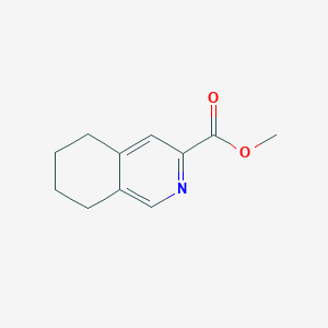 molecular formula C11H13NO2 B11909042 Methyl 5,6,7,8-tetrahydroisoquinoline-3-carboxylate 