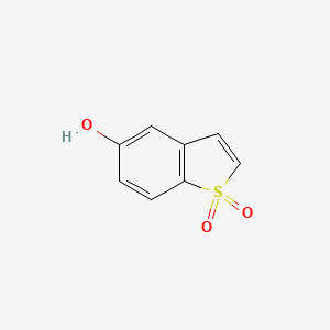 molecular formula C8H6O3S B11909049 5-Hydroxybenzo[b]thiophene 1,1-dioxide 