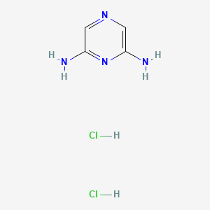 molecular formula C4H8Cl2N4 B11909077 Pyrazine-2,6-diamine dihydrochloride 